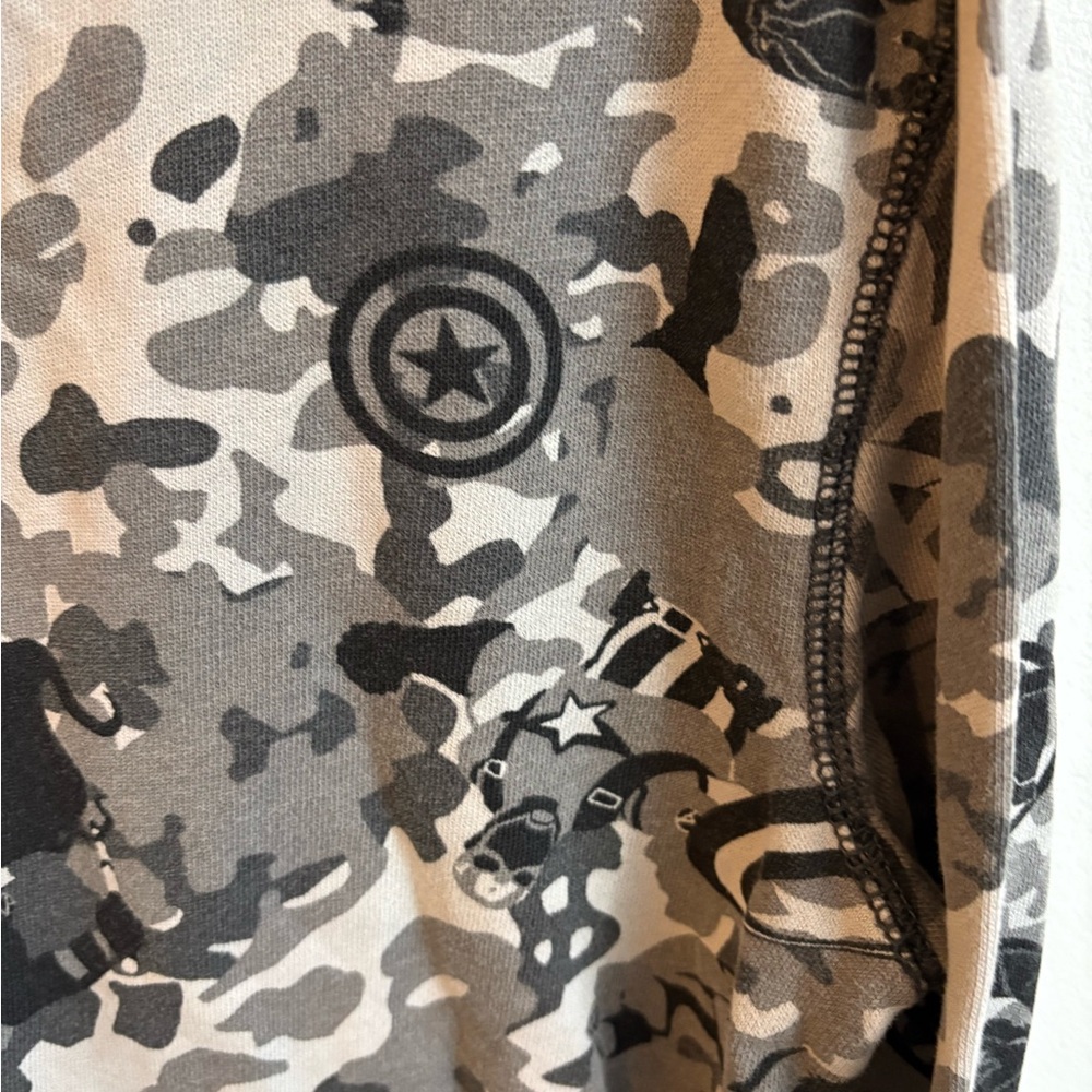 Marvel X Gap Gray and Black army Hoodie 8 years - Picture 7 of 9